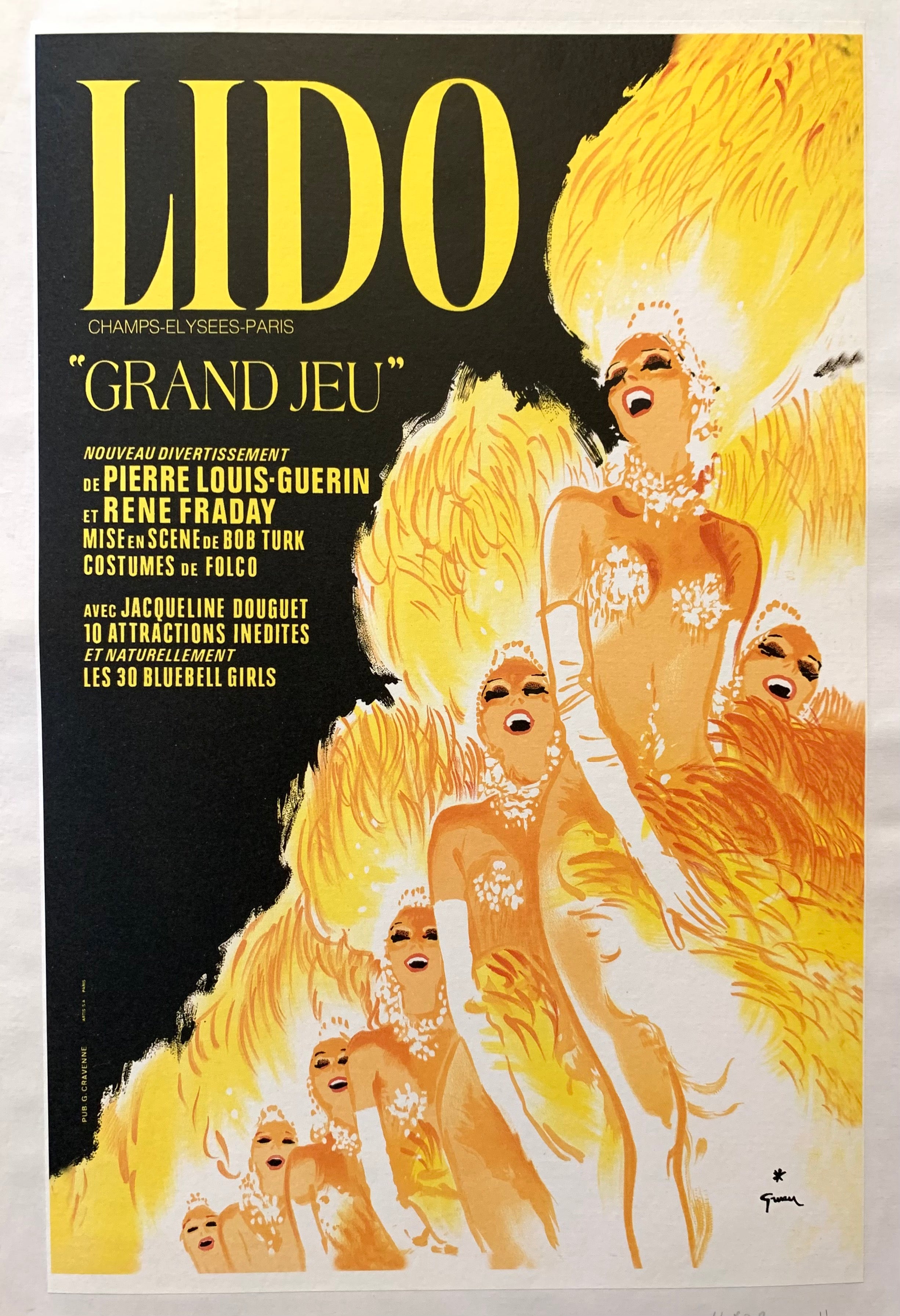 Stardust Le Lido De Paris 1960 Topless Showgirl Program | UK Stardust Le Lido De Paris 1960 Topless Showgirl Program | UK