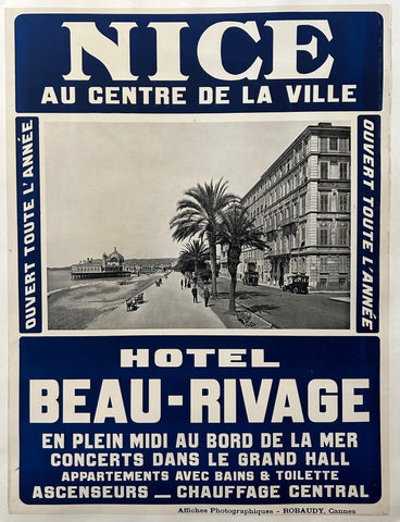 Link to  Nice Hotel Beau-Rivage PosterFrance, c. 1910  Product