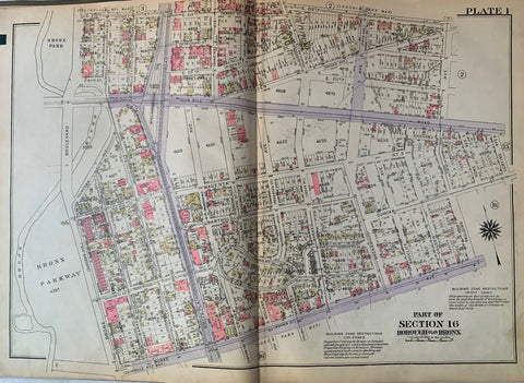 Link to Atlas of the City of New York Borough of the Bronx (Volume 3)New York City, 1927 Product