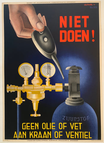 Link to Niet Doen! Geen Olie of Vet Aan Kraan of VentielSwitzerland, 1940 Product
