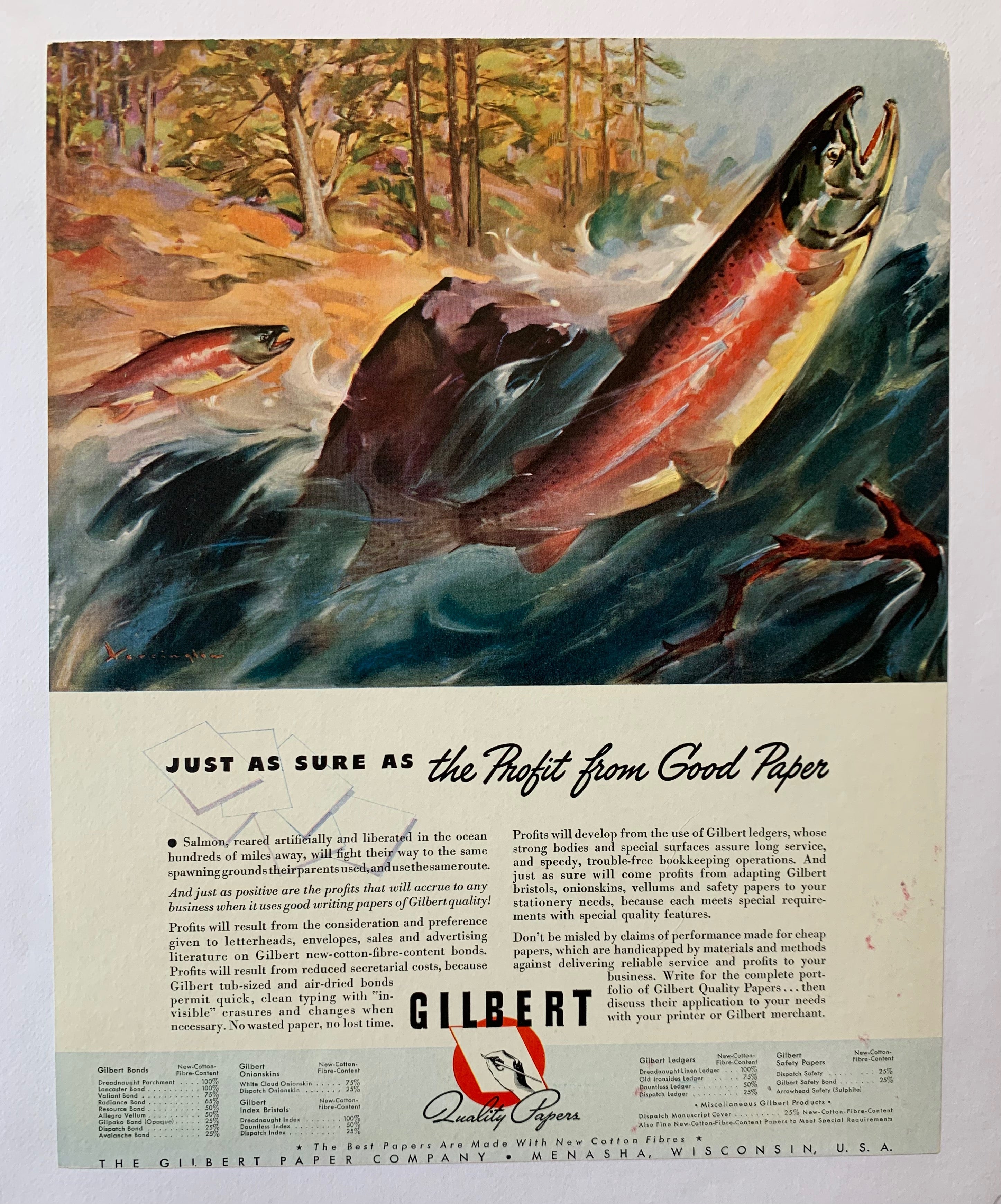 Gilbert Papers Ad