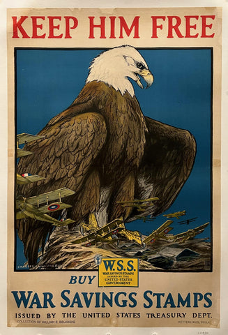 Link to  War Savings Stamps 'Keep Him Free' PosterUSA, 1918  Product