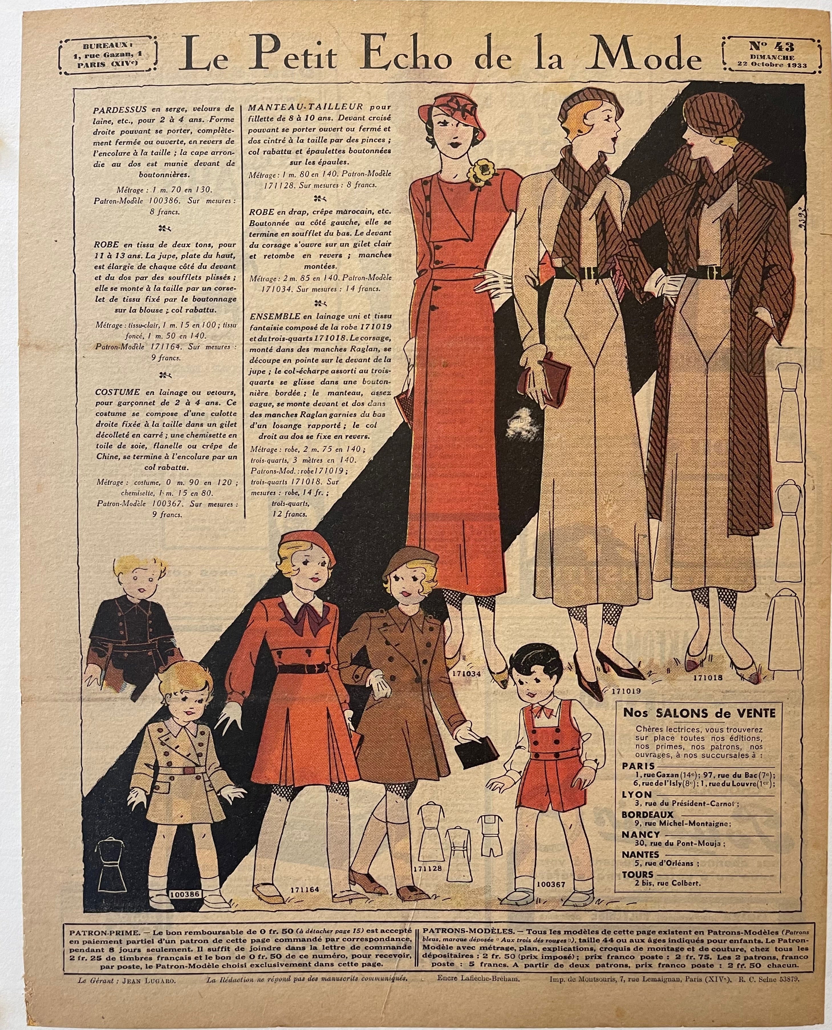 Le Petit Echo de la Mode Print