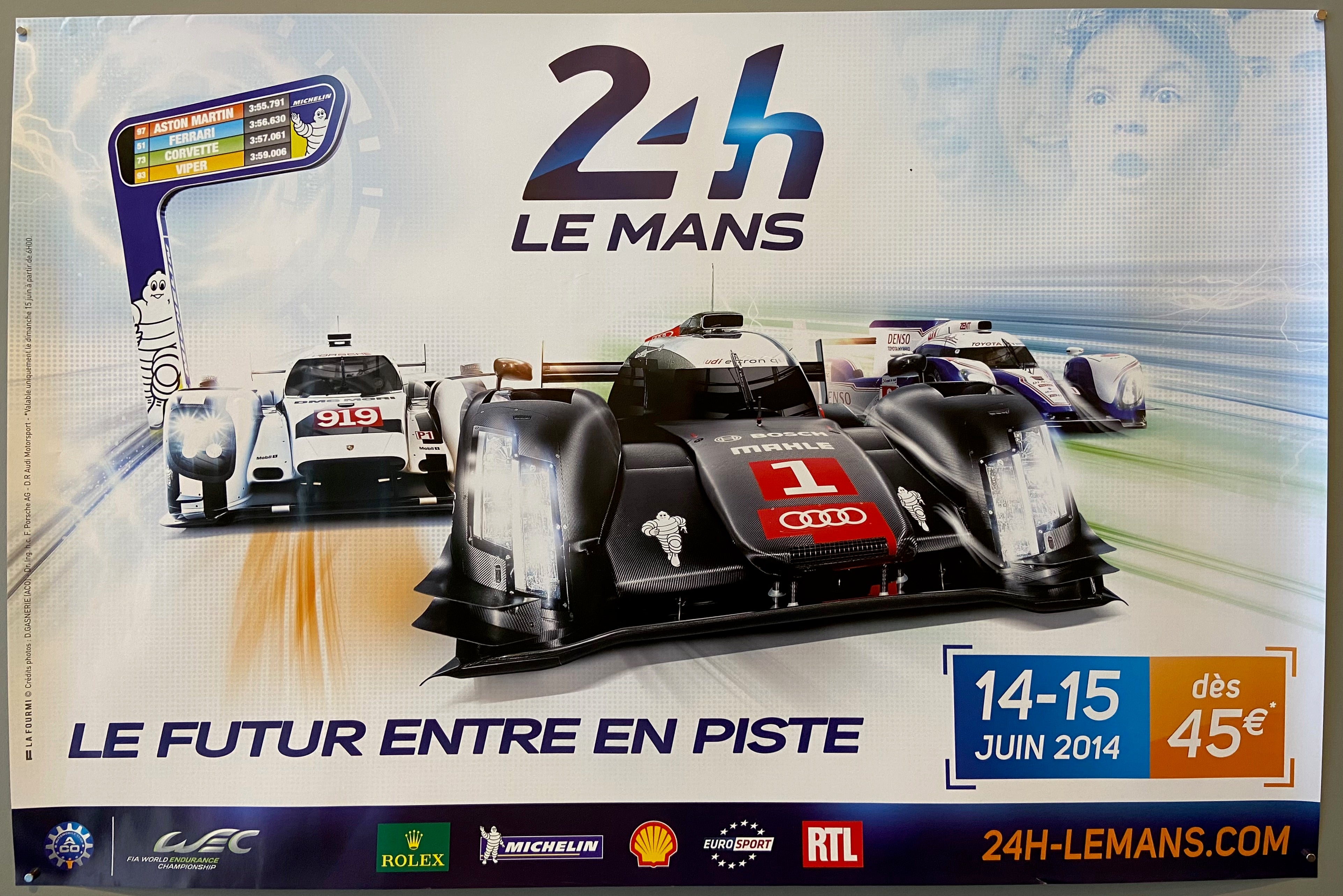 poster of a racecar competition