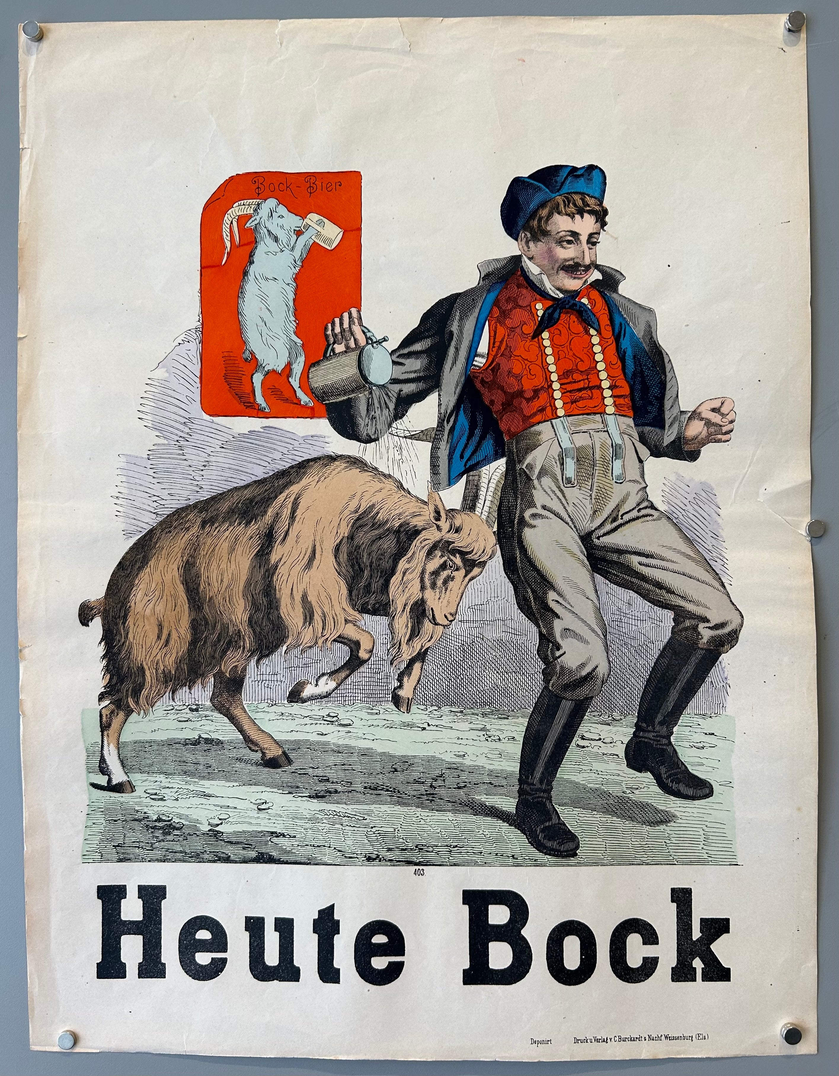 Heute Bock Weissenburg Lithograph #28