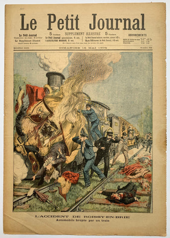 Link to  Le Petit Journal - "L'Accident de Roissy-en-Brie"France, C. 1900  Product
