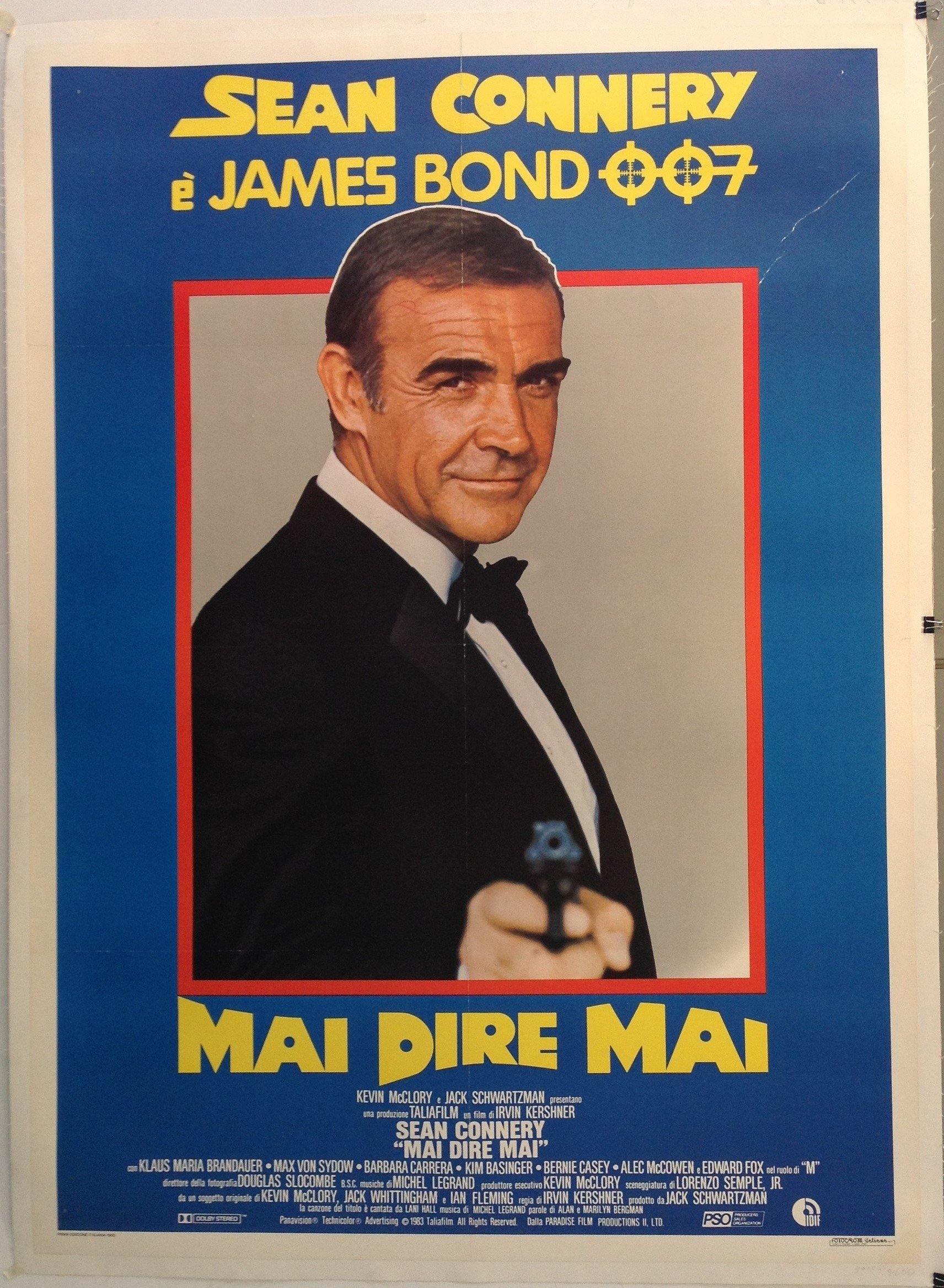 Sean Connery e James Bond 007 Mai Dire Mai - Poster Museum
