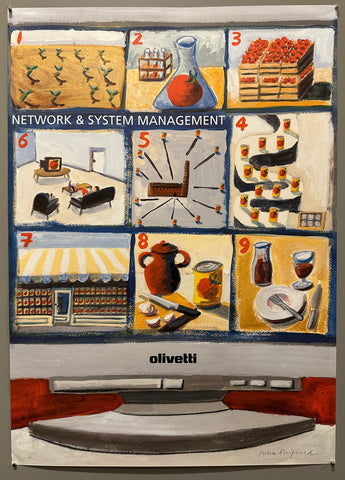 Link to  Olivetti Network & System Management PosterItaly, c. 1990  Product