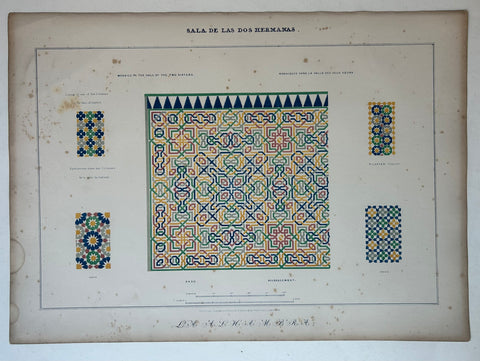 Link to Sala de las dos Hermanas Alhambra Print 15England, c. 1844 Product