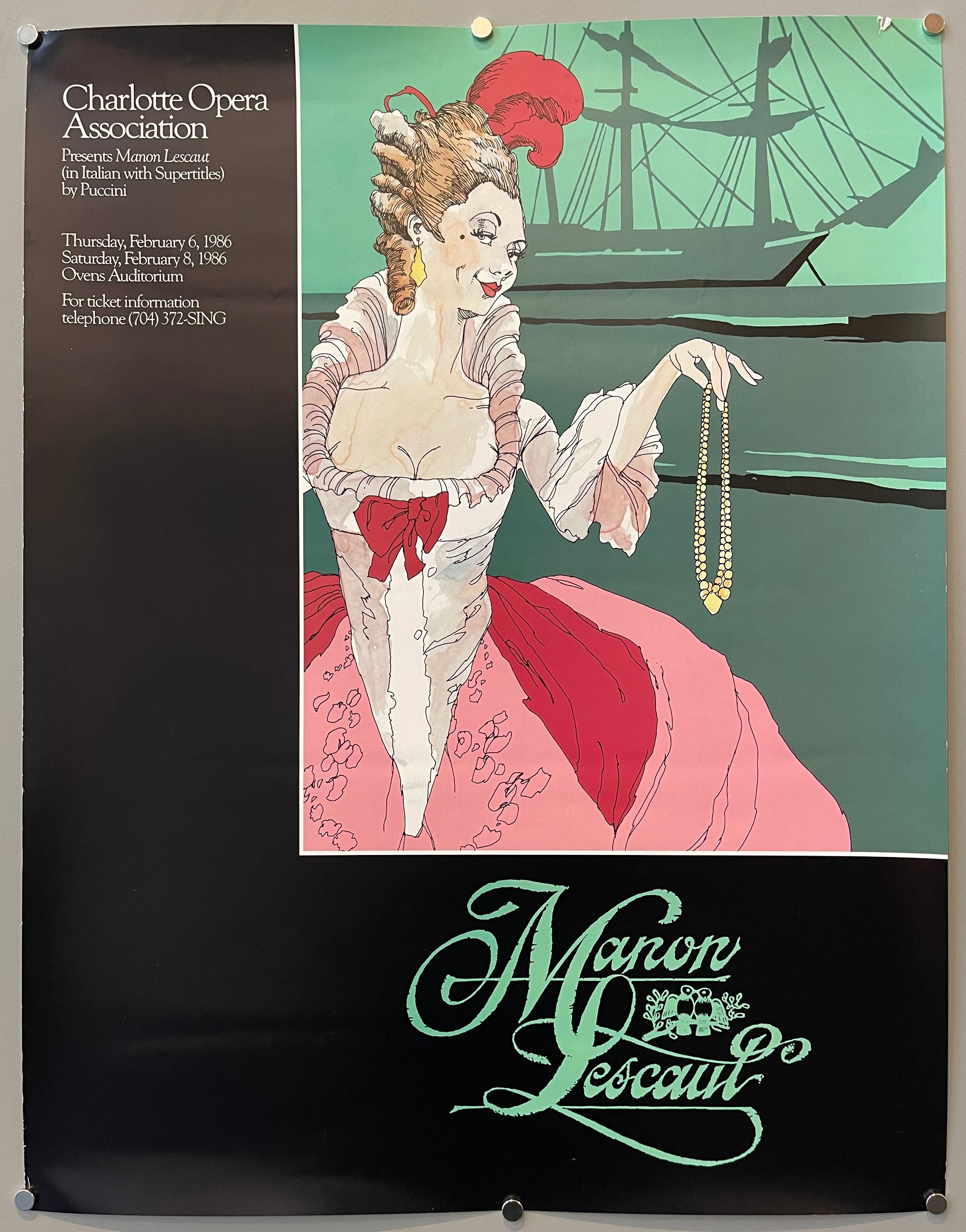 poster of a cartoon woman in a pink dress