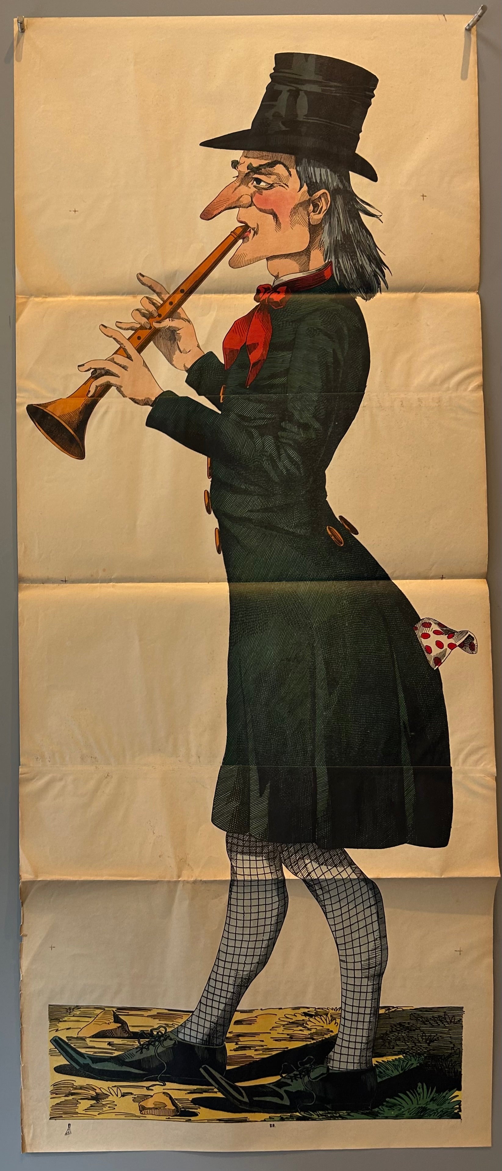 Alsatian Musician Weissenburg Lithograph #13