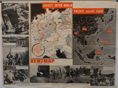 Link to Newsmap Industrial Edition "Soviets Enter Berlin"USA, C. 1945 Product