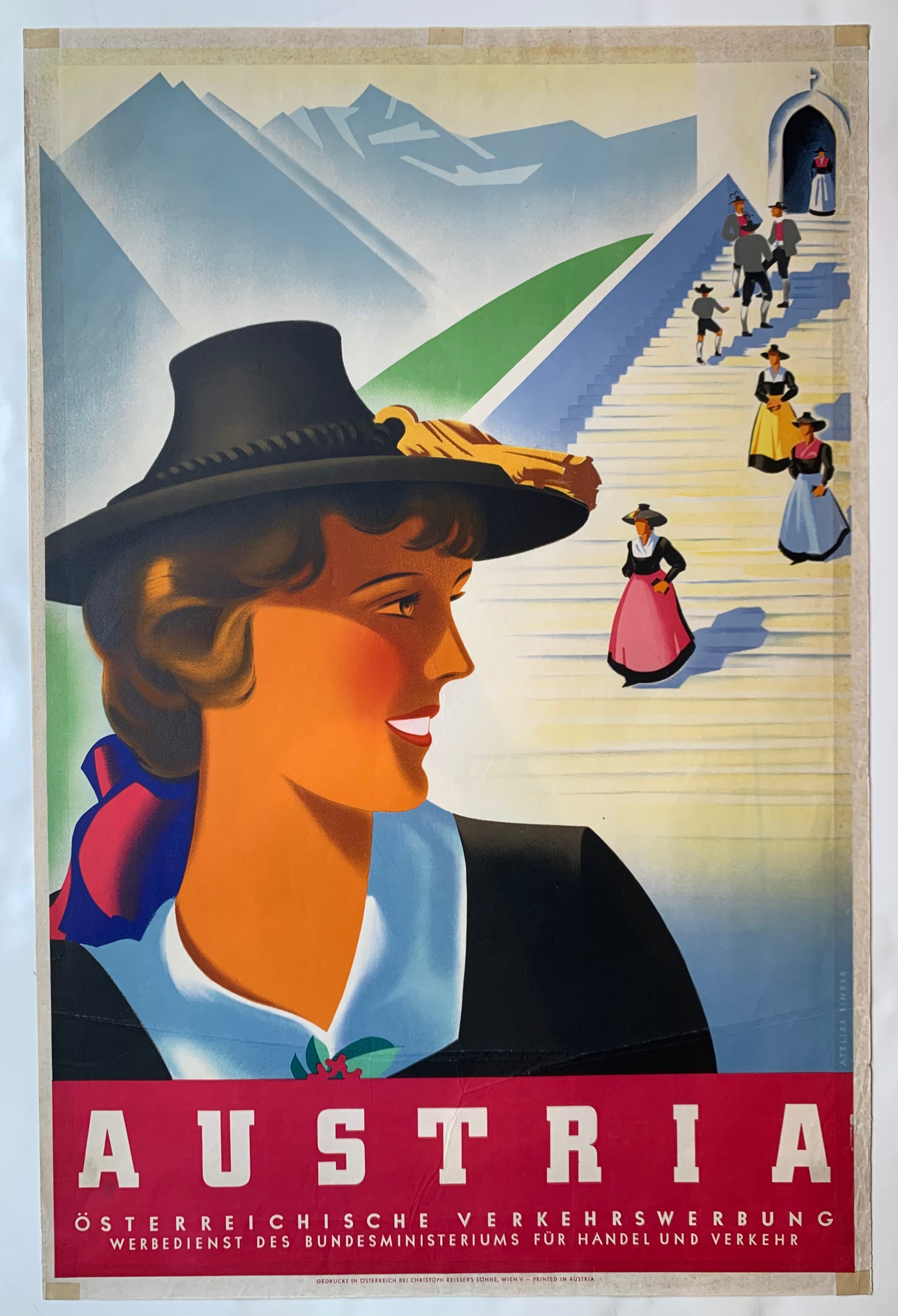 Winter in Austria Travel Poster
