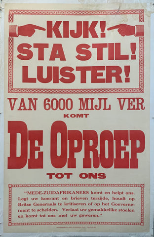 Link to  Kijk! Sta Stil! Luister! PosterDutch Poster, c. 1920  Product
