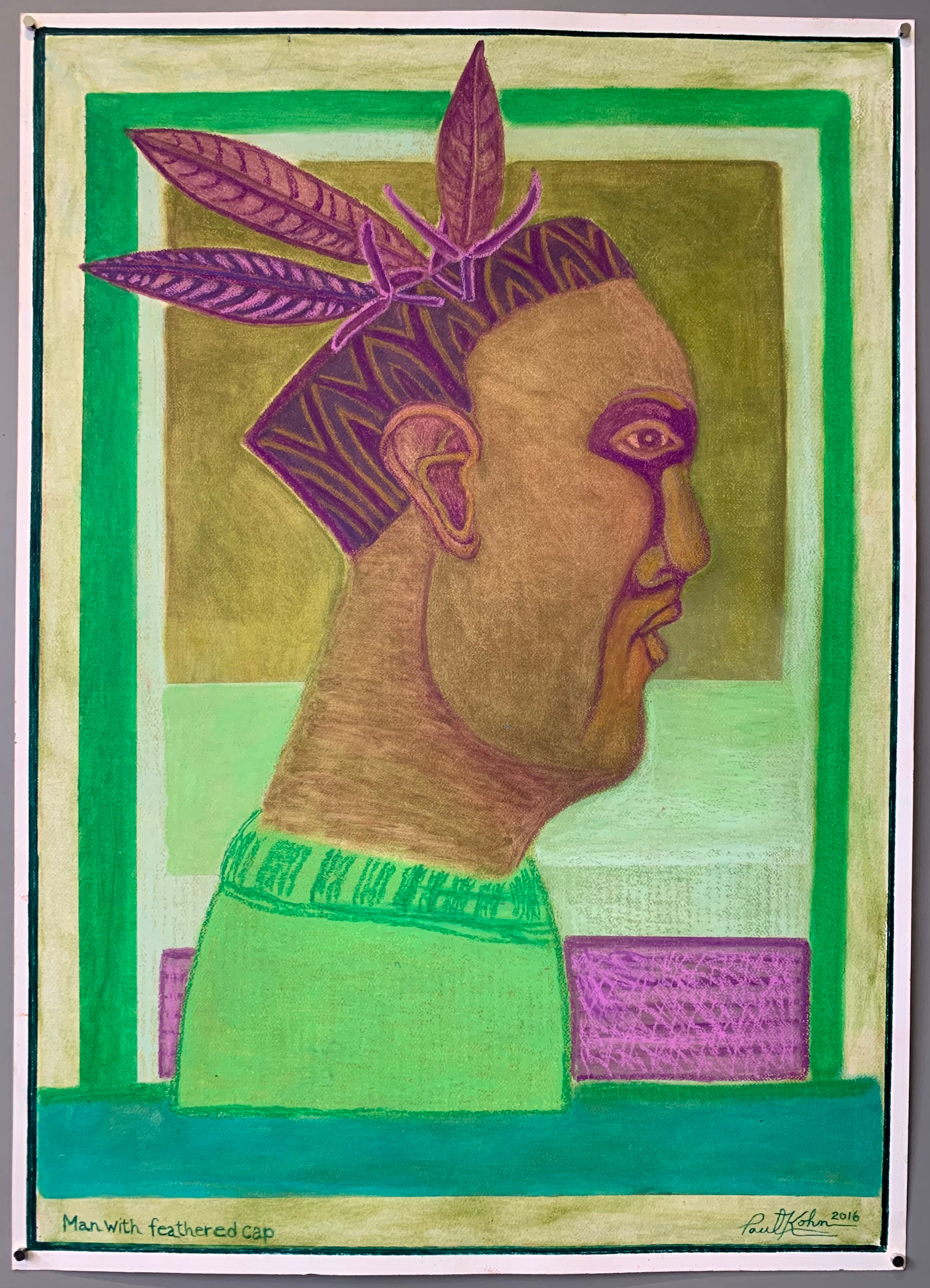 Paul Kohn 'Man with Feathered Cap' #139