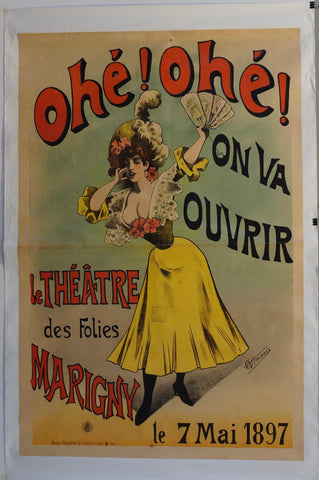 Link to Ohe! Ohe! On Va Ouvrir "Le Theatre Des Folies Marigny"France, 1897 Product