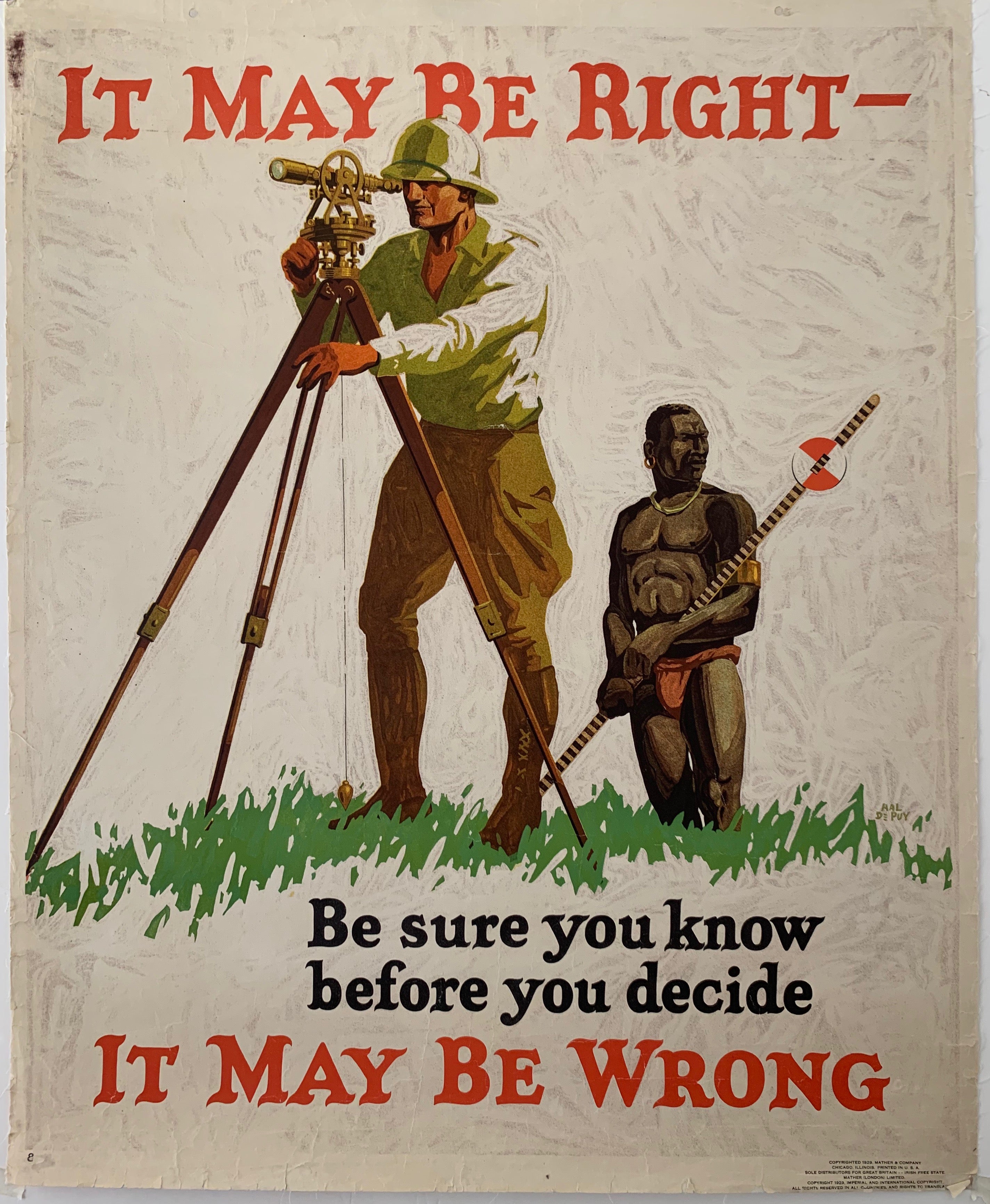 It May Be Right Mather Poster ✓