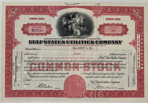 Link to  Gulf States Utilities Company (3)USA, 1950  Product