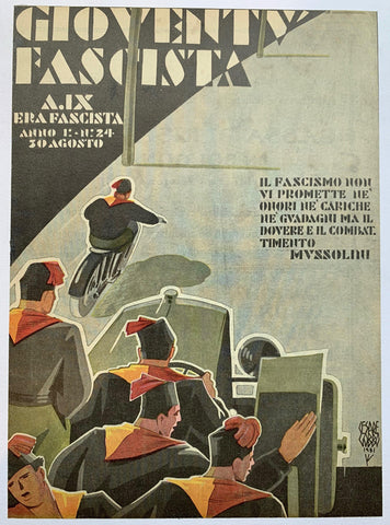 Link to Gioventu Fascista Magazine - August 1931, Vol. 24 ✓Italy, C. 1936 Product