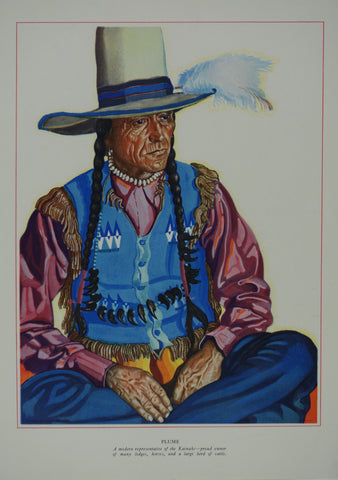 Link to  Portrait of Blackfeet Indian - PlumeWinold Reiss  Product