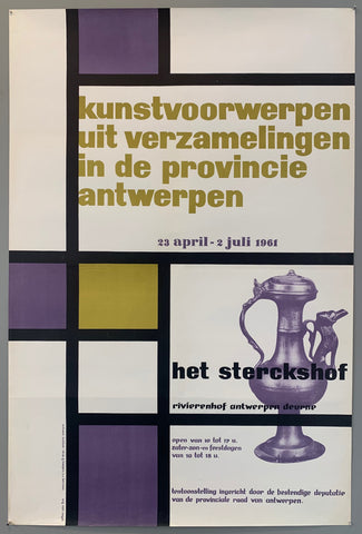Link to kunstvoorwerpen uit verzamelingen in der provincie antwerpen PosterBelgium, c. 1961 Product