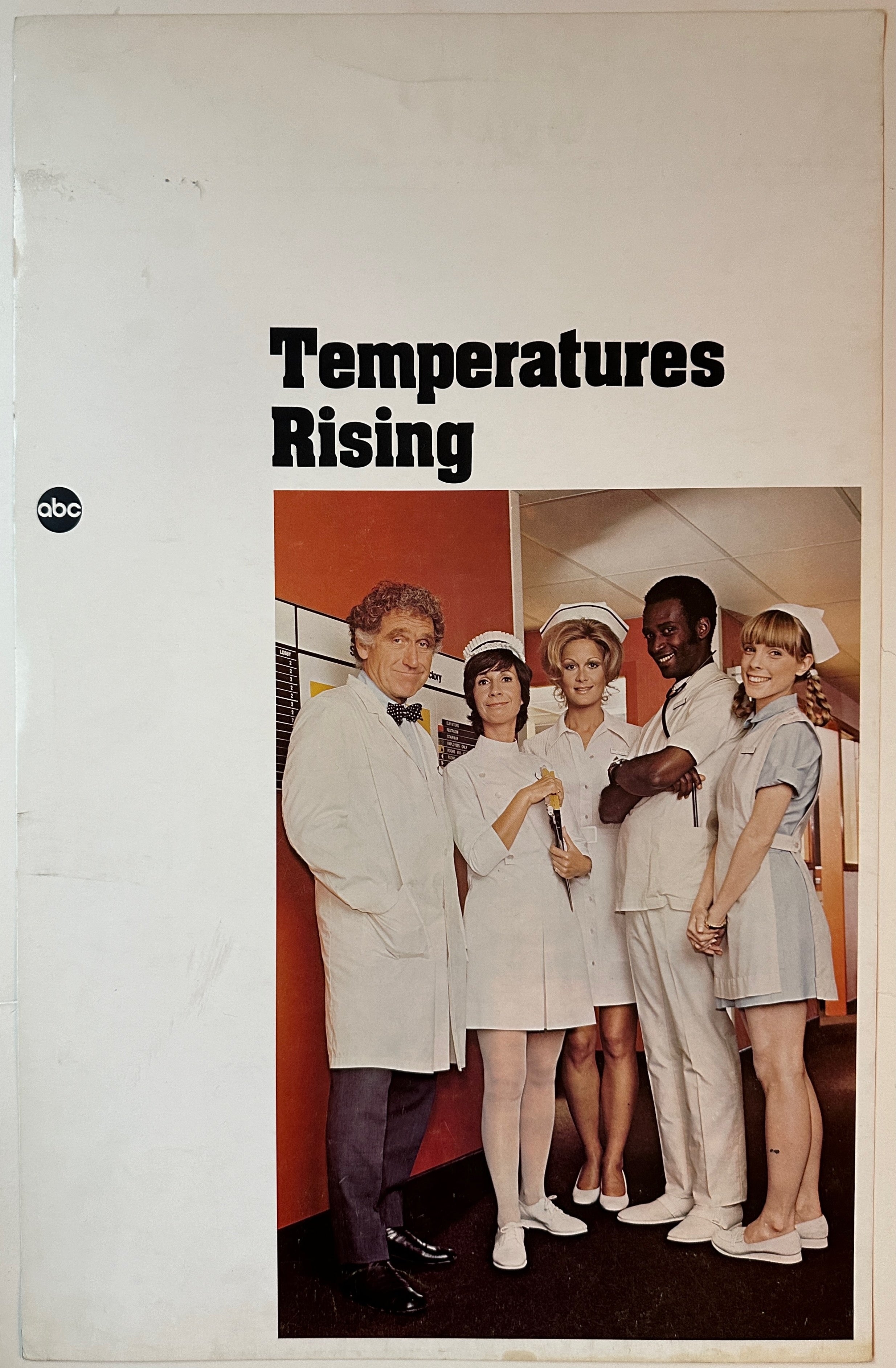14x22 vertical poster of the cast of Temperatures Rising on ABC in-character