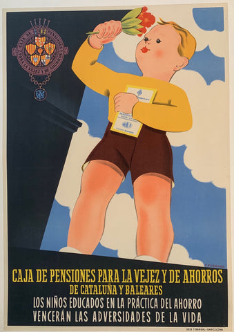 Link to Caja de Pensiones Para La Vejez y de Ahorros de Cataluna y BalearesSpain, C. 1935 Product