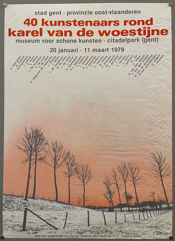 Link to  40 Kunstenaars Rond Karel van de Woestijne PosterBelgium, 1979  Product