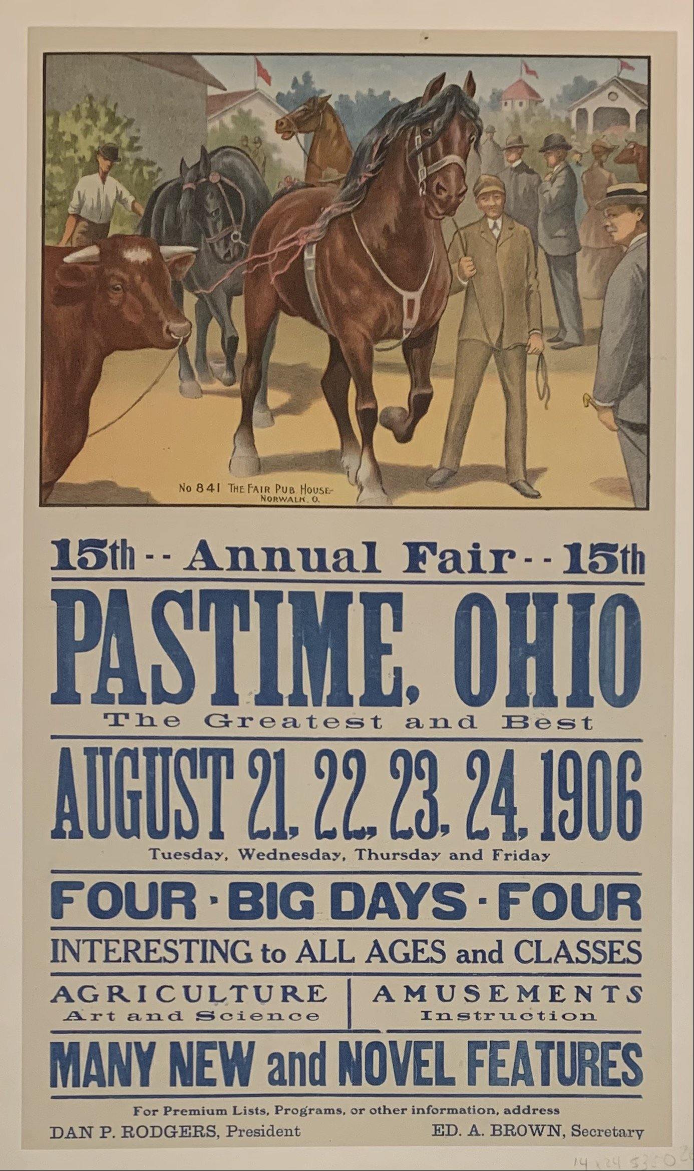 15th Annual Fair Pastime, Ohio - Poster Museum