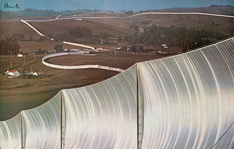 Christo's Running Fence California Photograph Poster – Poster