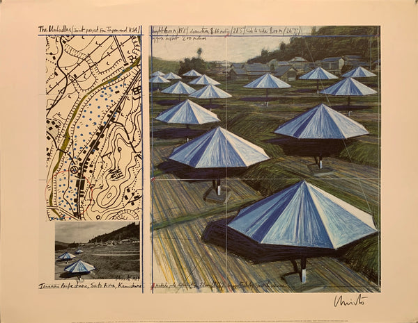 店舗良い Poster Japan Ibaraki Umbrellas The Christo – Museum Poster その他