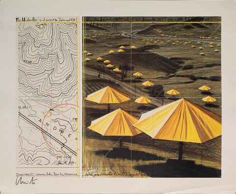 Link to Christo The Umbrellas California U.S.A. PosterChristo 1989 Product