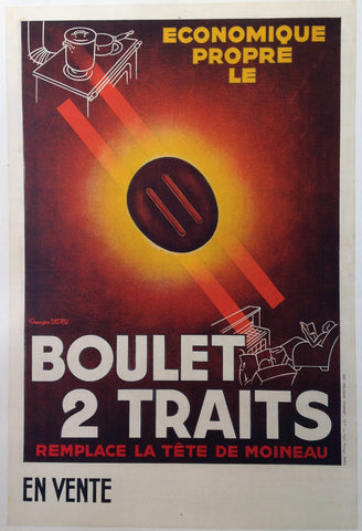 Link to  Boulet 2 Traits Remplace La Tete De MoineauC. 1950s  Product