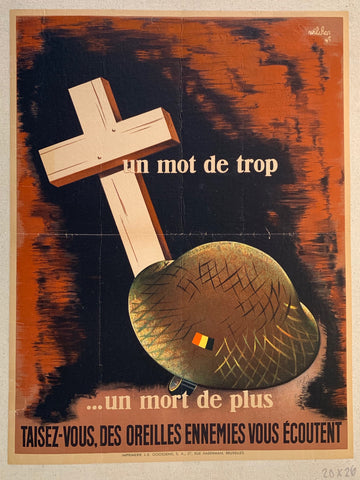 Link to Un Mot de Trop ...un mort de plus - Taisez-Vous, des Oreilles Ennemies Vous EcoutentBelgium , C. 1945 Product