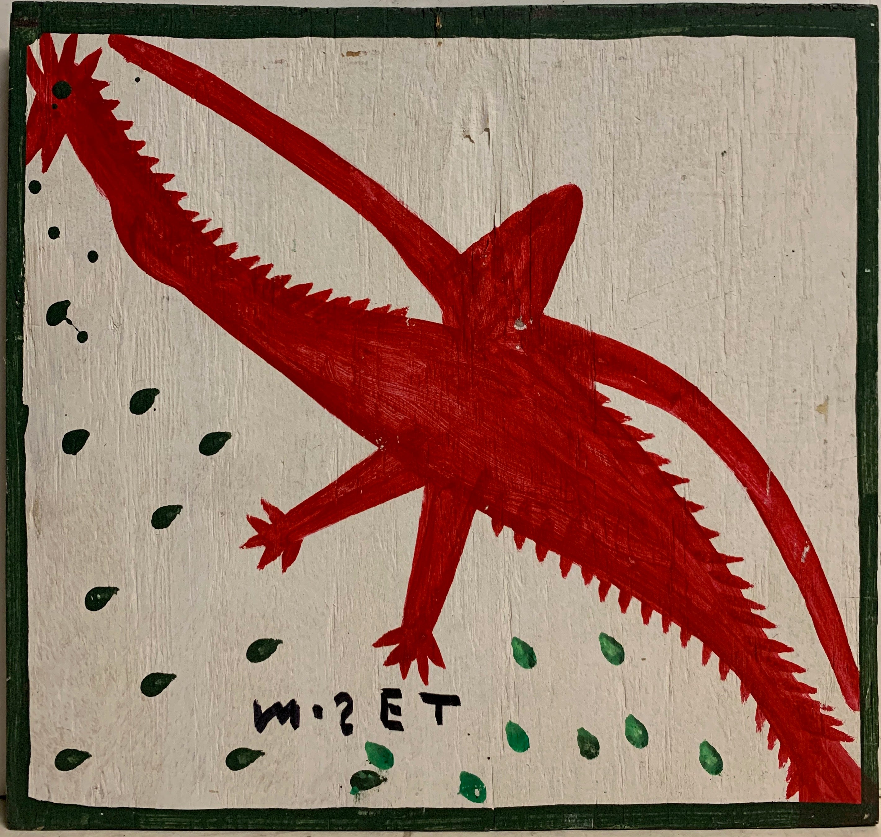 Red Bird Mose Tolliver Painting