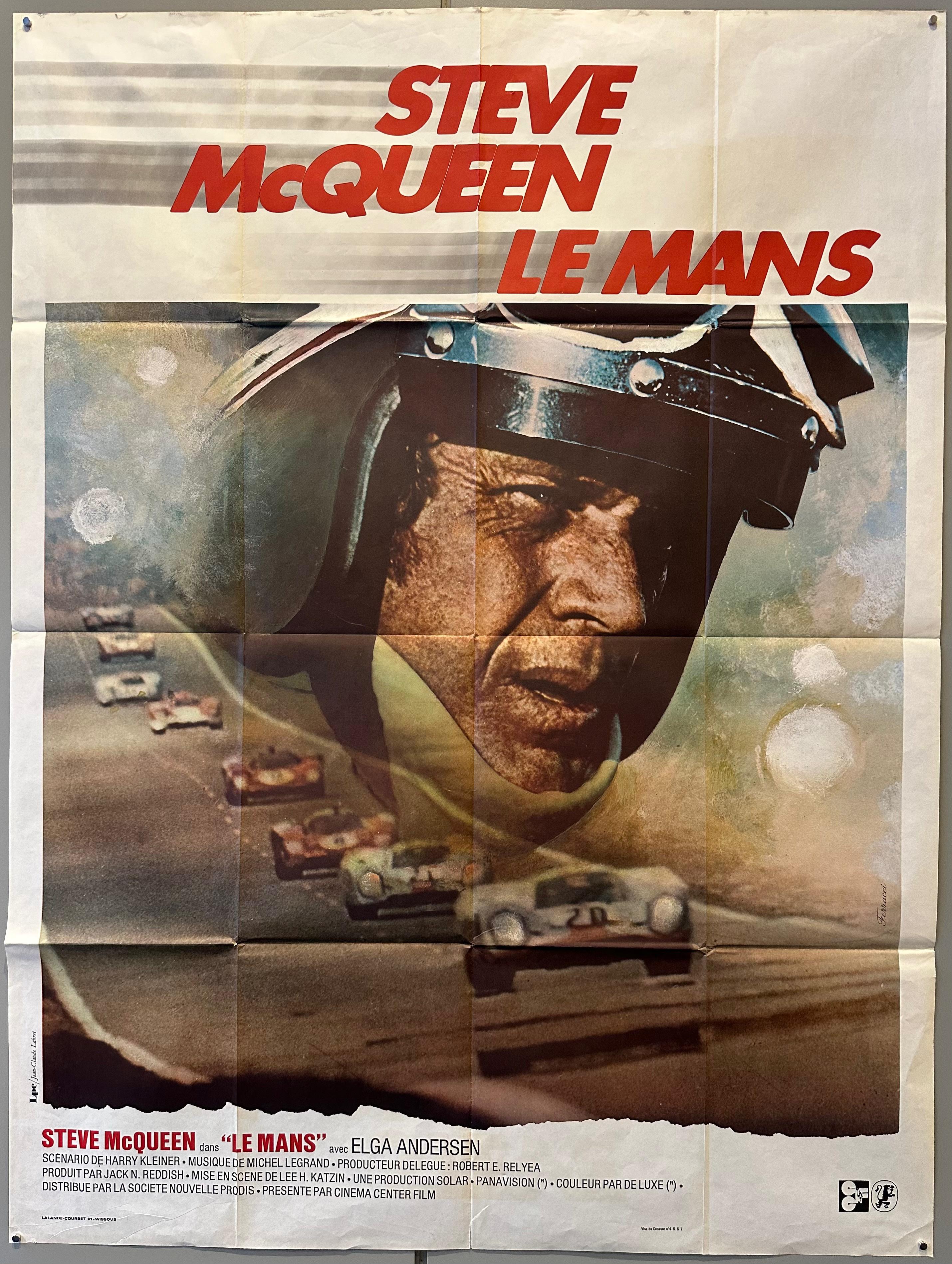 Steve McQueen Le Mans Film Poster