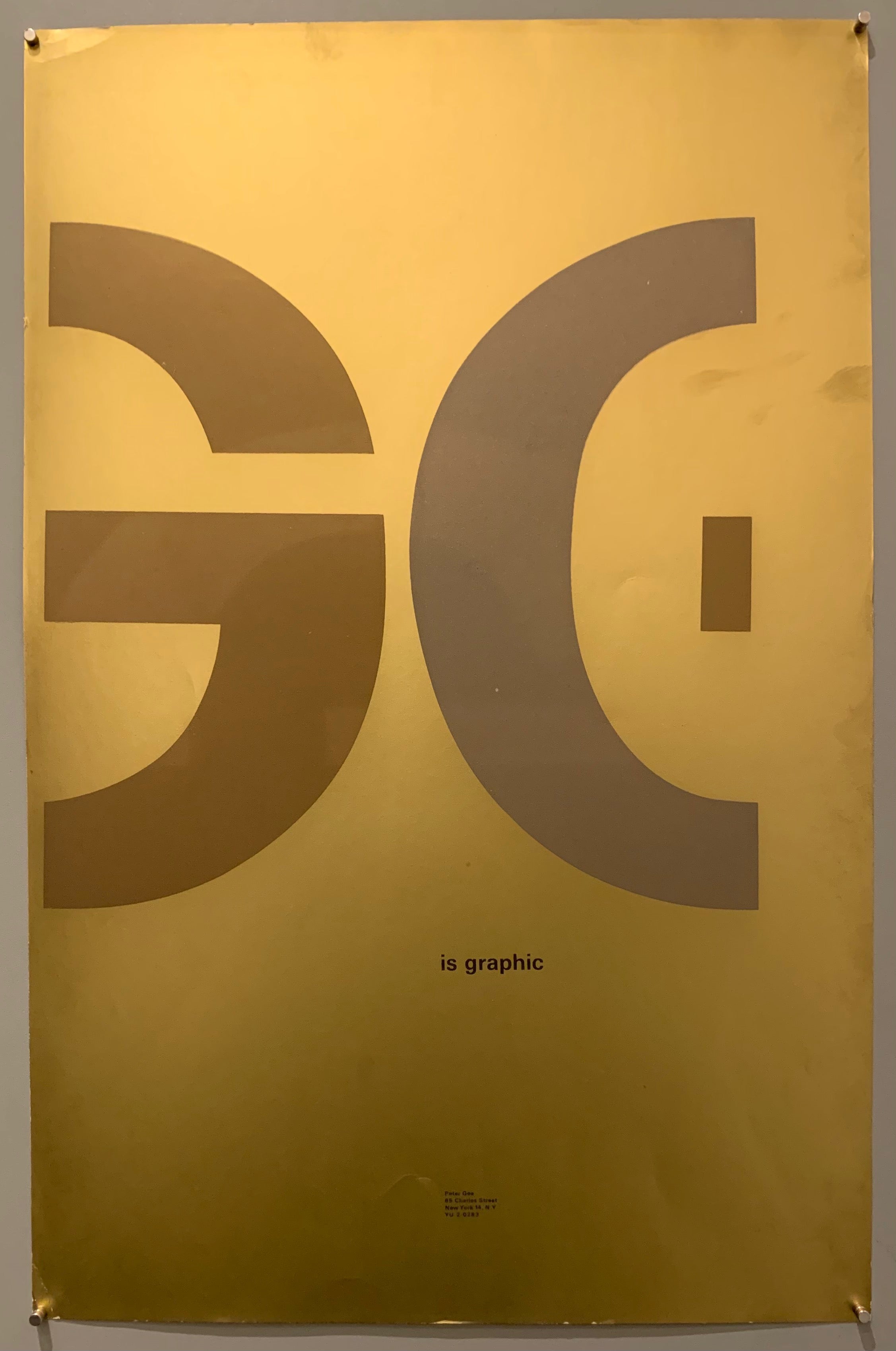 A Peter Gee print for his studio