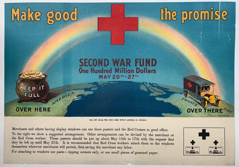 Link to Make good the promise. Second War Fund, One Hundred Million Dollars, May 20th-27th.USA, 1944 Product
