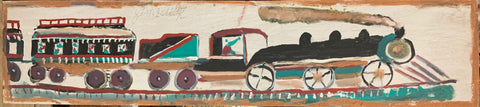 Link to Colorful Train #19, Jimmie Lee Sudduth PaintingU.S.A, c. 1995 Product