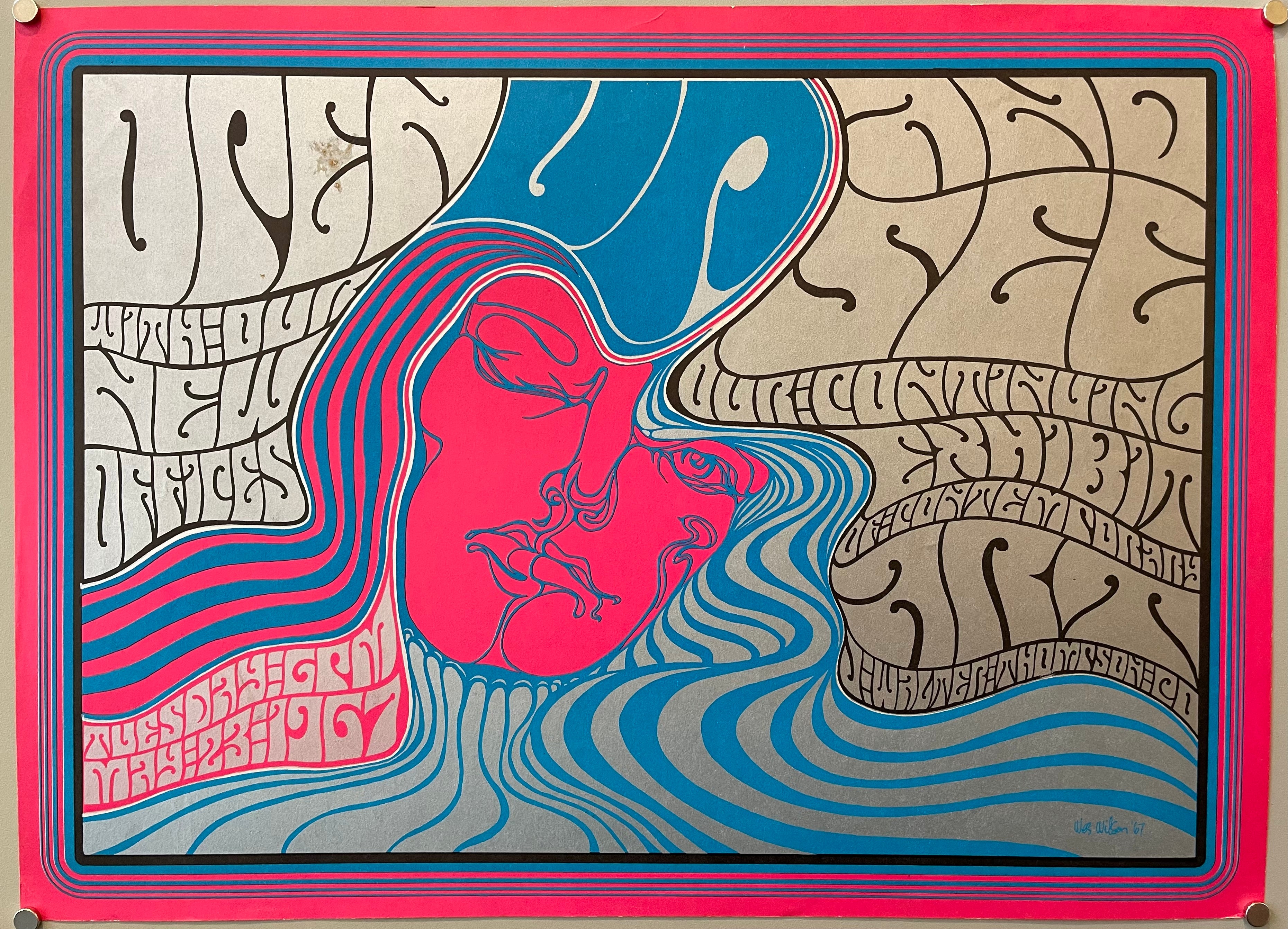 Wes Wilson Open Up and See Poster