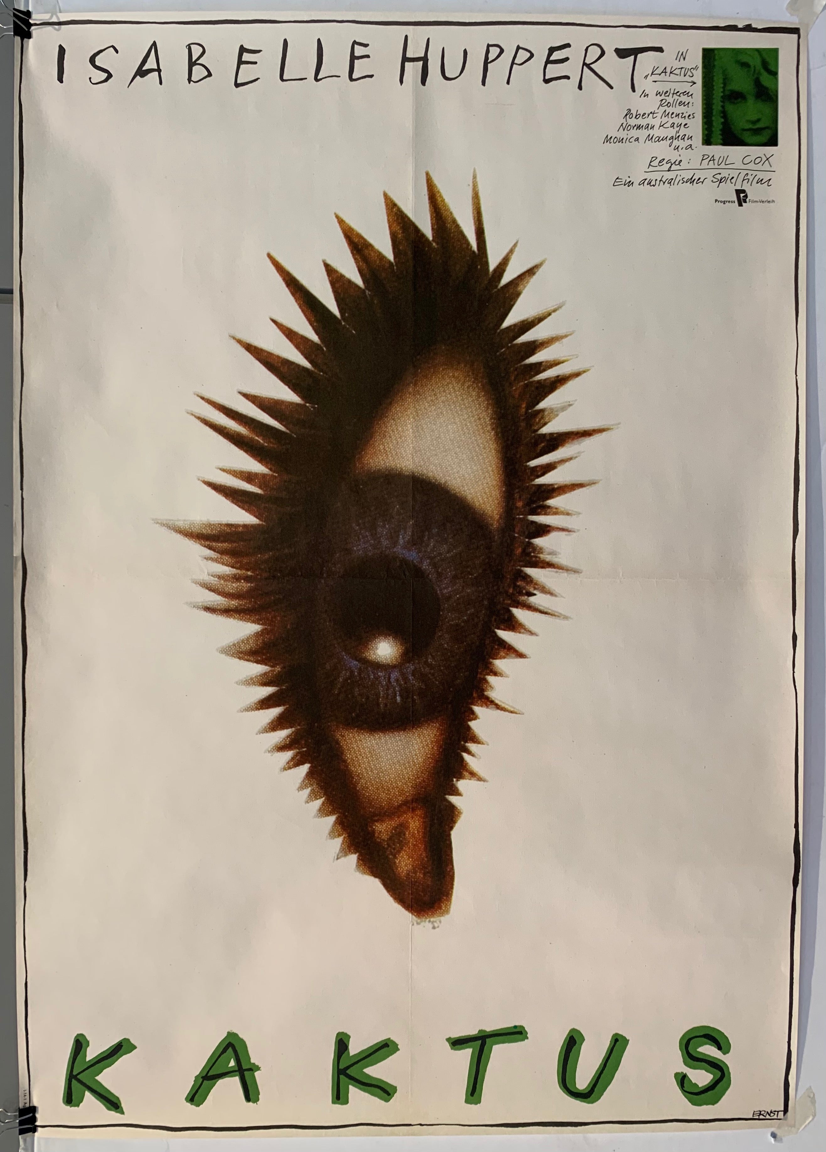 Movie poster showing a single, vertical eye