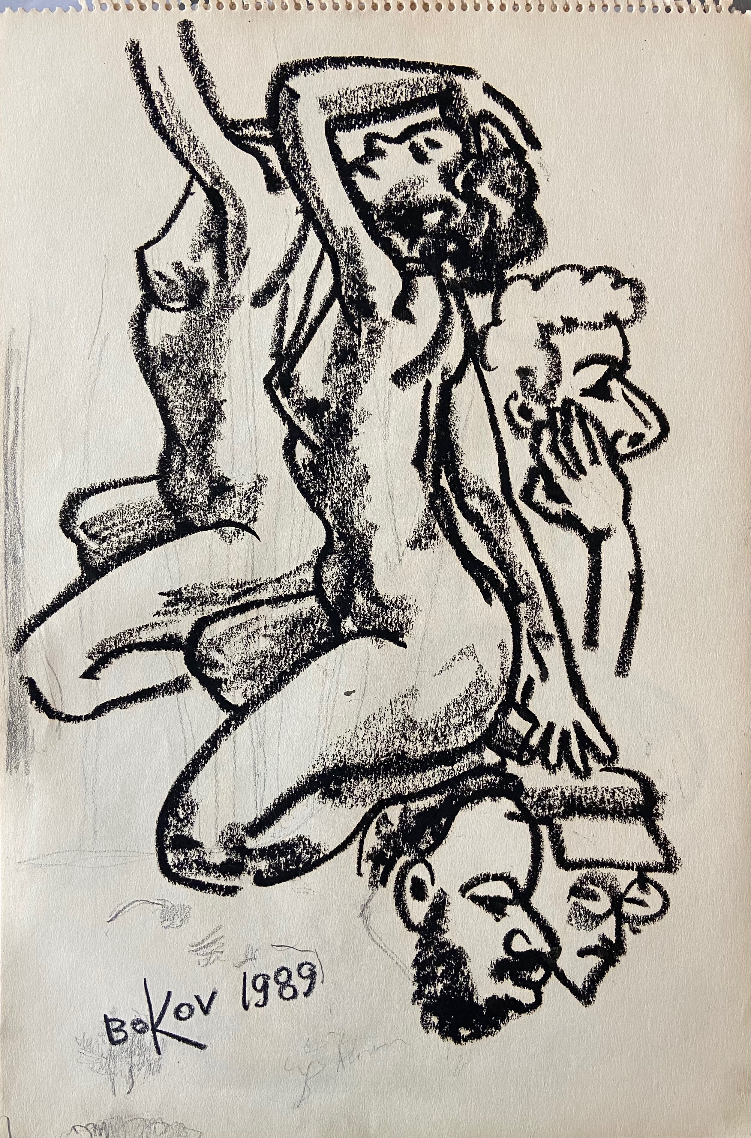 Sketch of a female nude