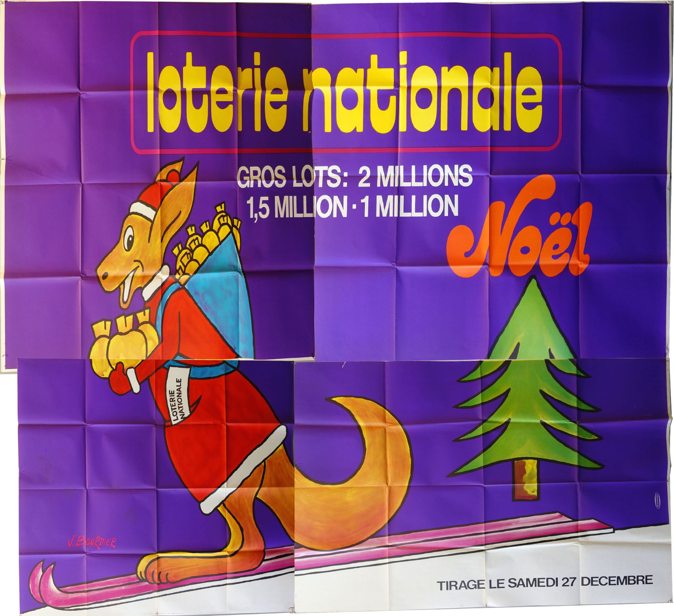 Loterie Nationale Kangaroo on skiis