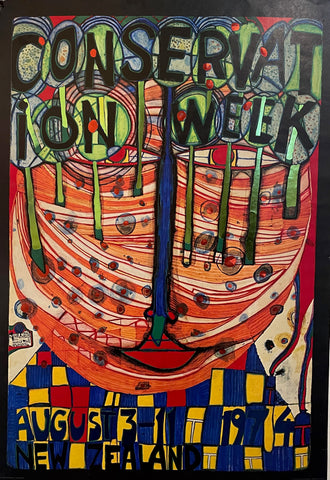 Link to  Hundertwasser Conservation Week PosterSwitzerland, 1977  Product