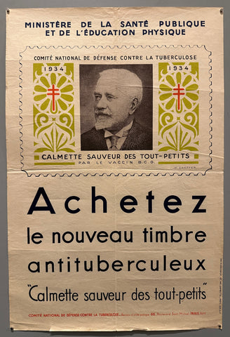 Link to Achetez Le Nouveau Timbre Antituberculeux PosterFrance, 1933 Product