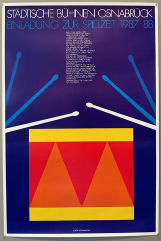 Link to Städtische Bühnen Osnabrück Einladung Zur Spielzeit PosterGermany, 1987 Product