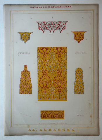 Link to Sala de los Embajadores Alhambra Print 18England, c. 1844 Product
