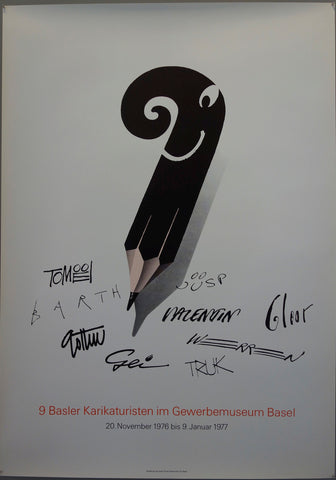 Link to 9 Basler Karikaturisten im Gewerbemuseum BaselSwitzerland, 1977 Product