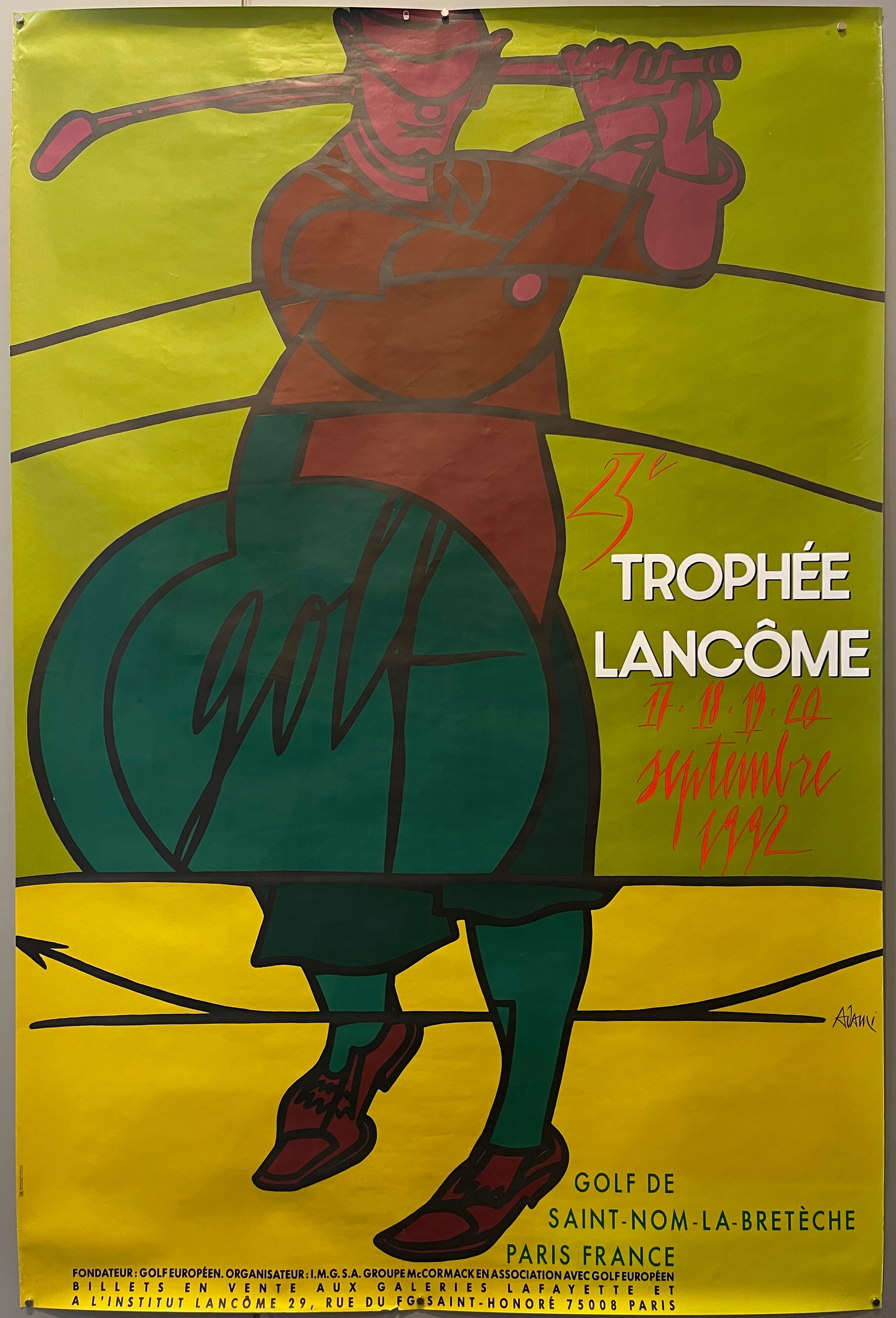 1992  Golf Trophée Lancôme Poster
