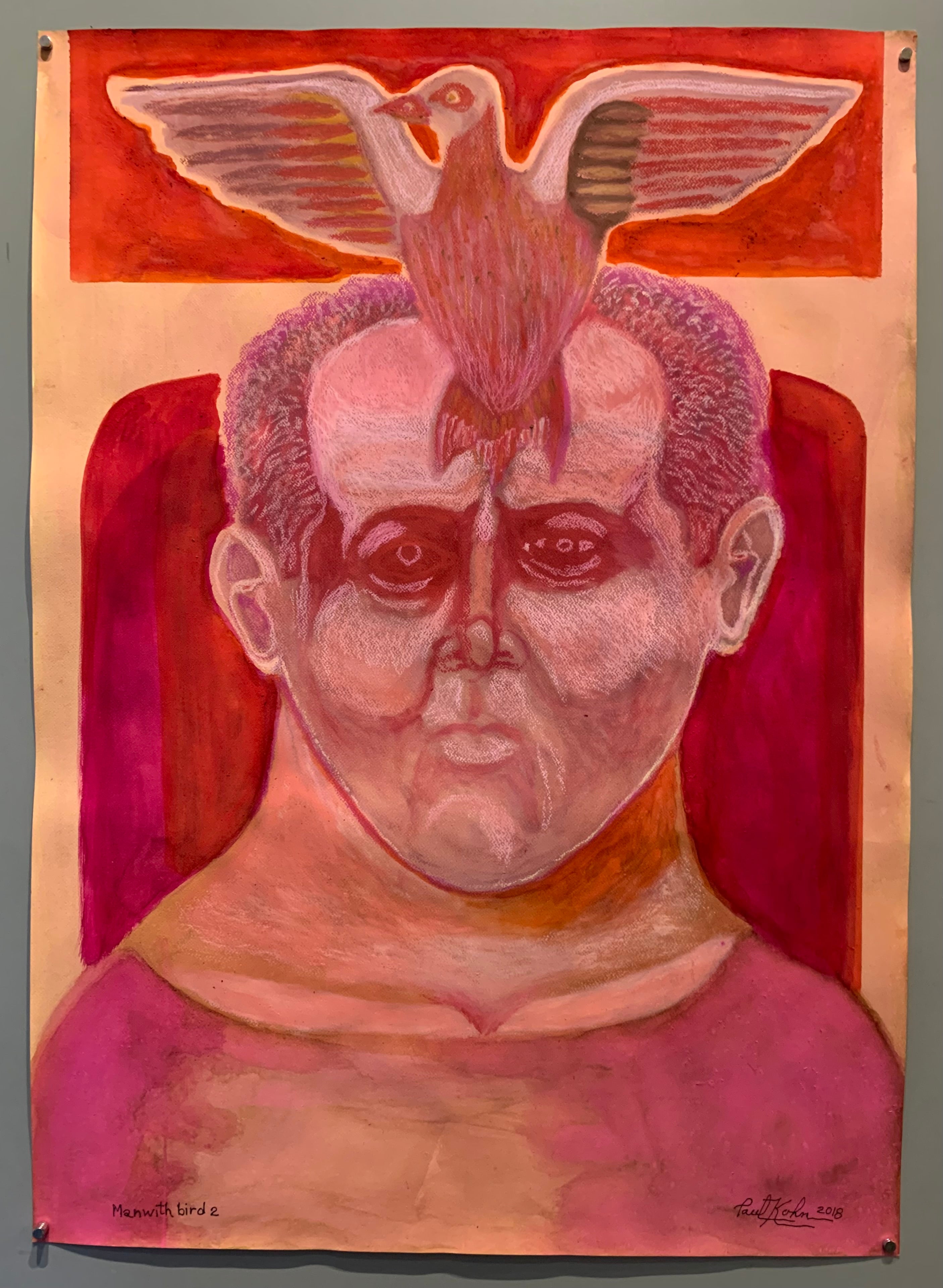 Paul Kohn 'Man with Bird 2' #334